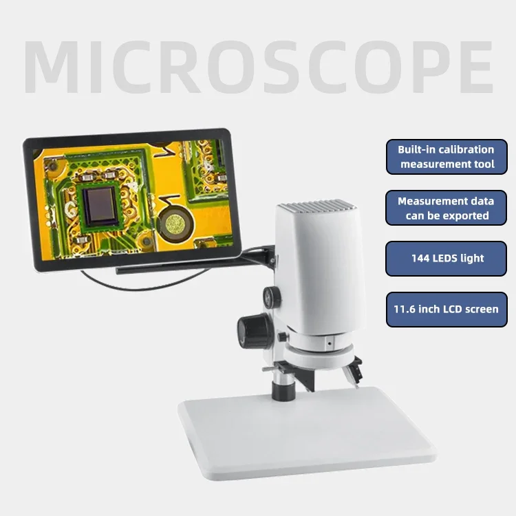 Customized Microscope Monocular Optics Zoom Camera Stereo Microscope for Semiconductor Repair Mobile Phone With Lcd Screen
