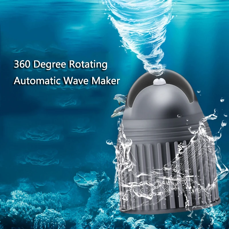 1Pcs Aquarium Fish Tank Wave Maker Rotary Pump Head Tool Automatic Rotating Wave Making For Water Pumps fishing accessories New