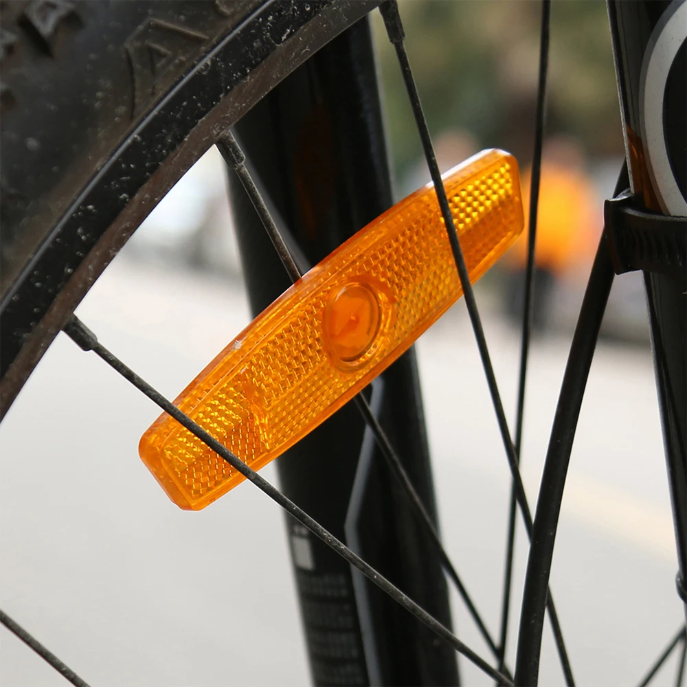 2/4 Pcs Bike Spoke Reflector Bicycle Wheel Reflective Strips Clip Safety Warning MTB Bicycle Wheel Rim Reflective Mount Clips image 4