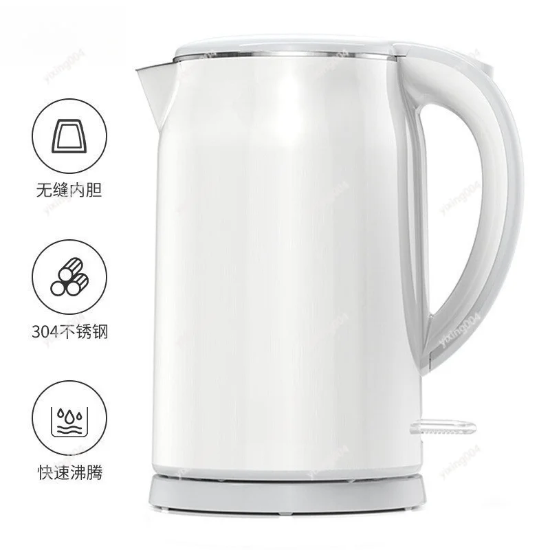 

Household 1.7L Electric Kettle Double Wall Design with Auto Cut-off Function