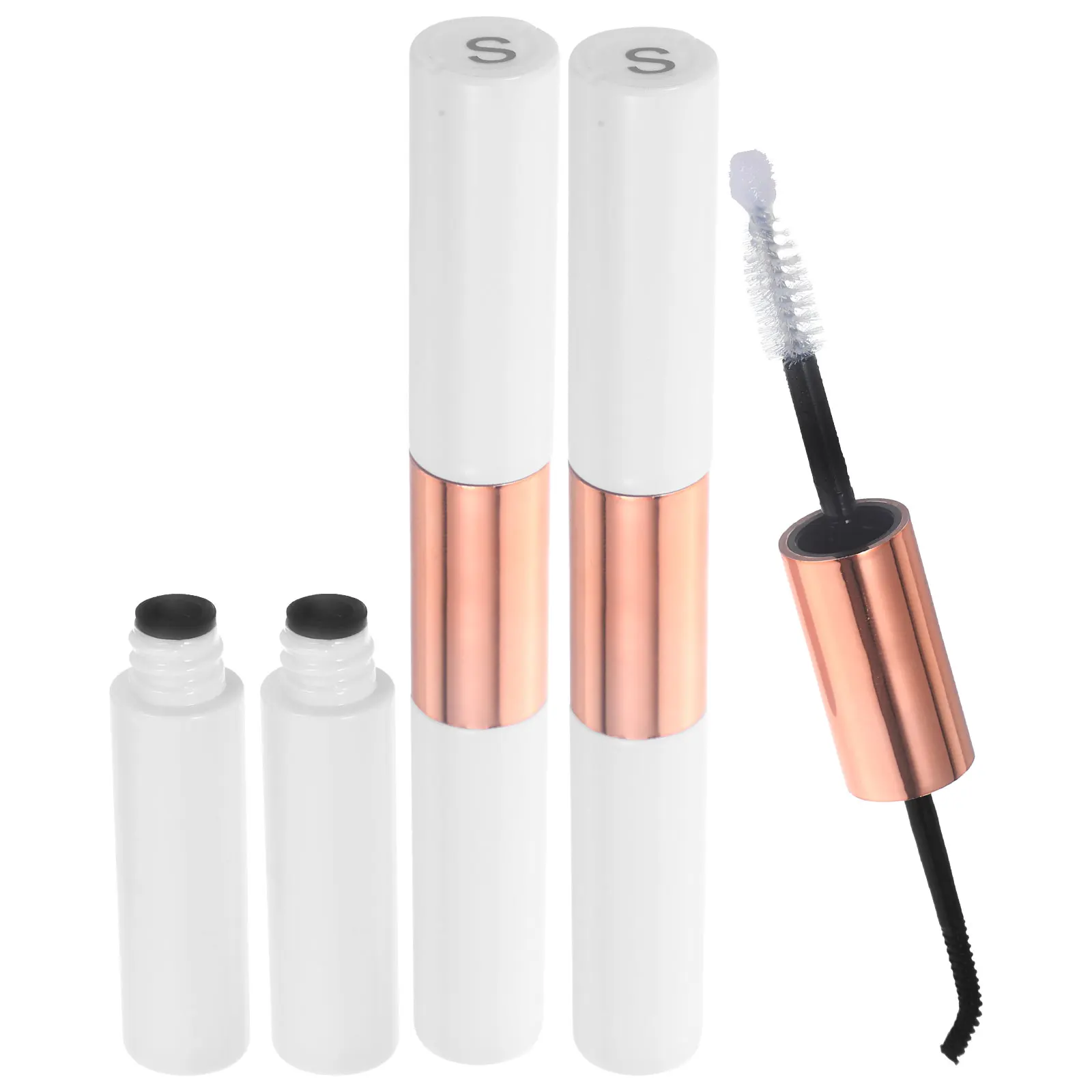 

3 Pcs False Eyelash Glue Rings for Extensions Bond Seal and Lashes Double Head Bonder Plastic Shell
