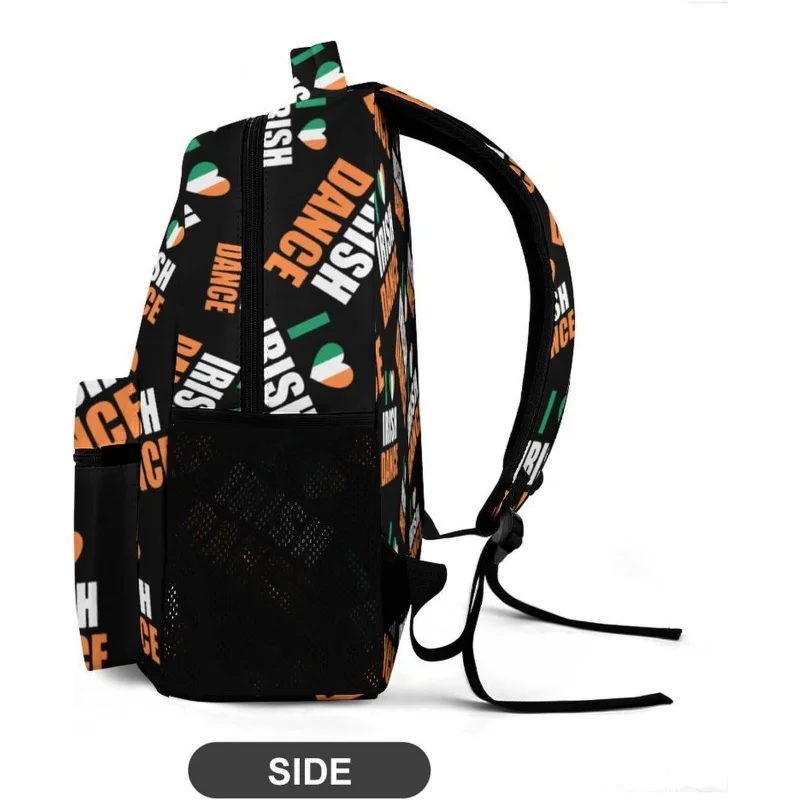 حقيبة ظهر I Love Irish Dance Travel، حقيبة ظهر لطيفة لأجهزة الكمبيوتر المحمولة، حقيبة كمبيوتر للرجال والنساء