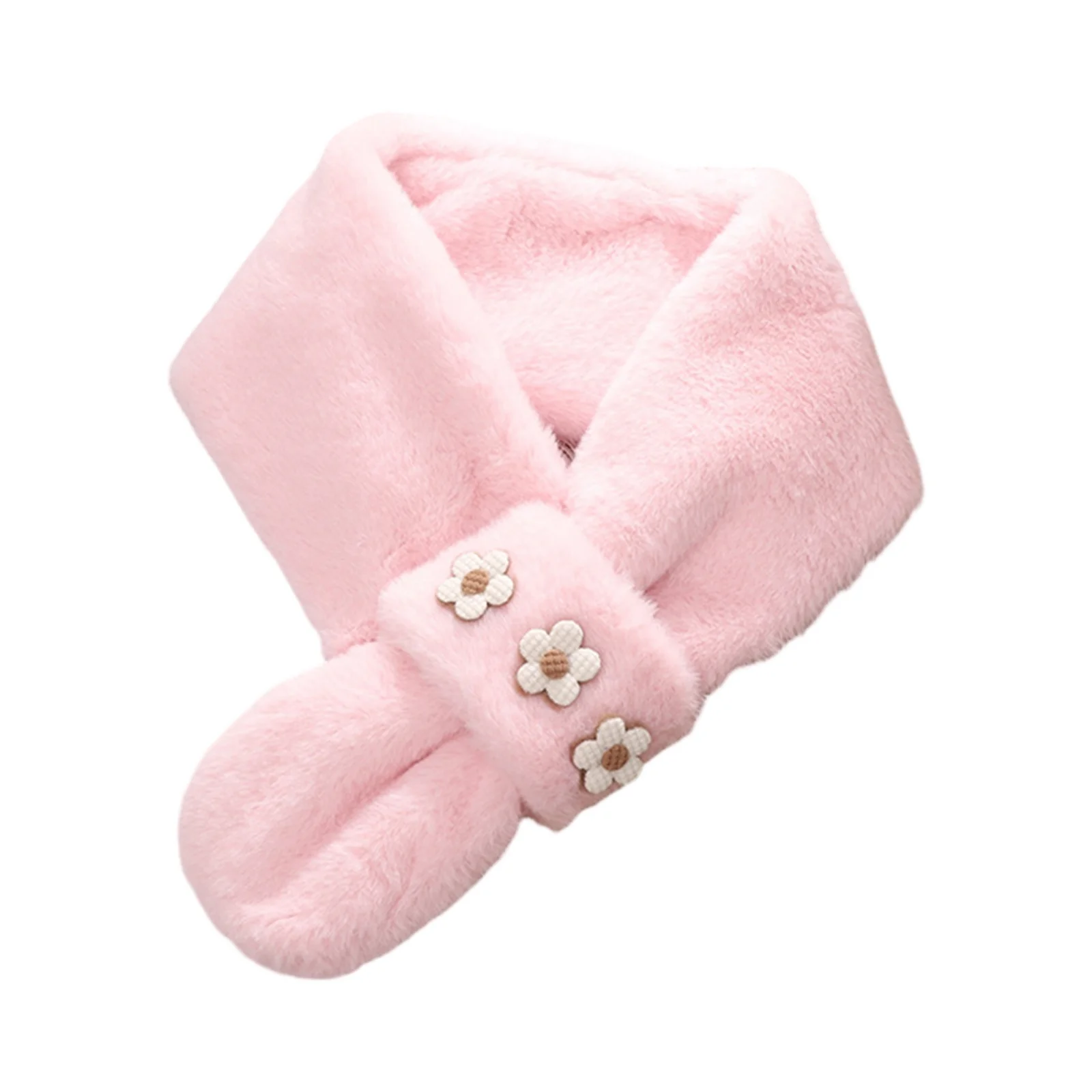 Koreański zimowy szalik z imitacji futra królika dla kobiet i dziewcząt, miękki pluszowy szalik, jednolity kolor, ocieplacz na szyję, ciepły szalik świąteczny.