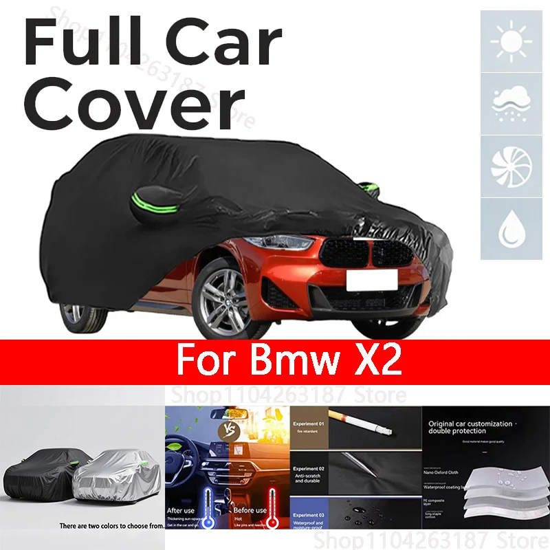 

Full car hood dust-proof outdoor indoor UV protection sun protection and scratchresistance For BMX X2 Car Umbrella