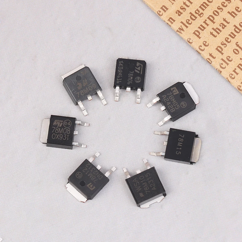 10pcs CJ78M05 78M06 78M08 78M09 78M10 78M12 78M15 L78M05CDT TO-252 Computer Accessories