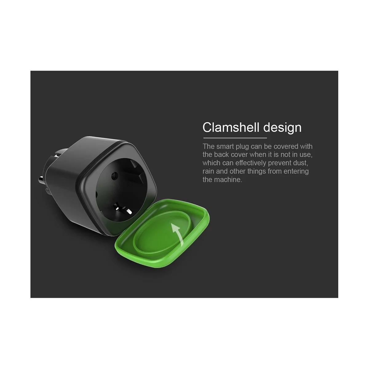 A57G-Outdoor Smart Plug, 16A WiFi Fernbedienung Smart Steckdose mit Power Monitor Funktion, für Tuya Smart Leben Alexa EU Stecker