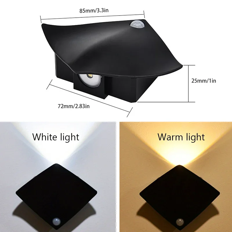 Creative Devil Fish LED Wall Lamp Rechargeable/Battery Powered Motion Sensor Light for Corridor Bedroom Aisle Lighting