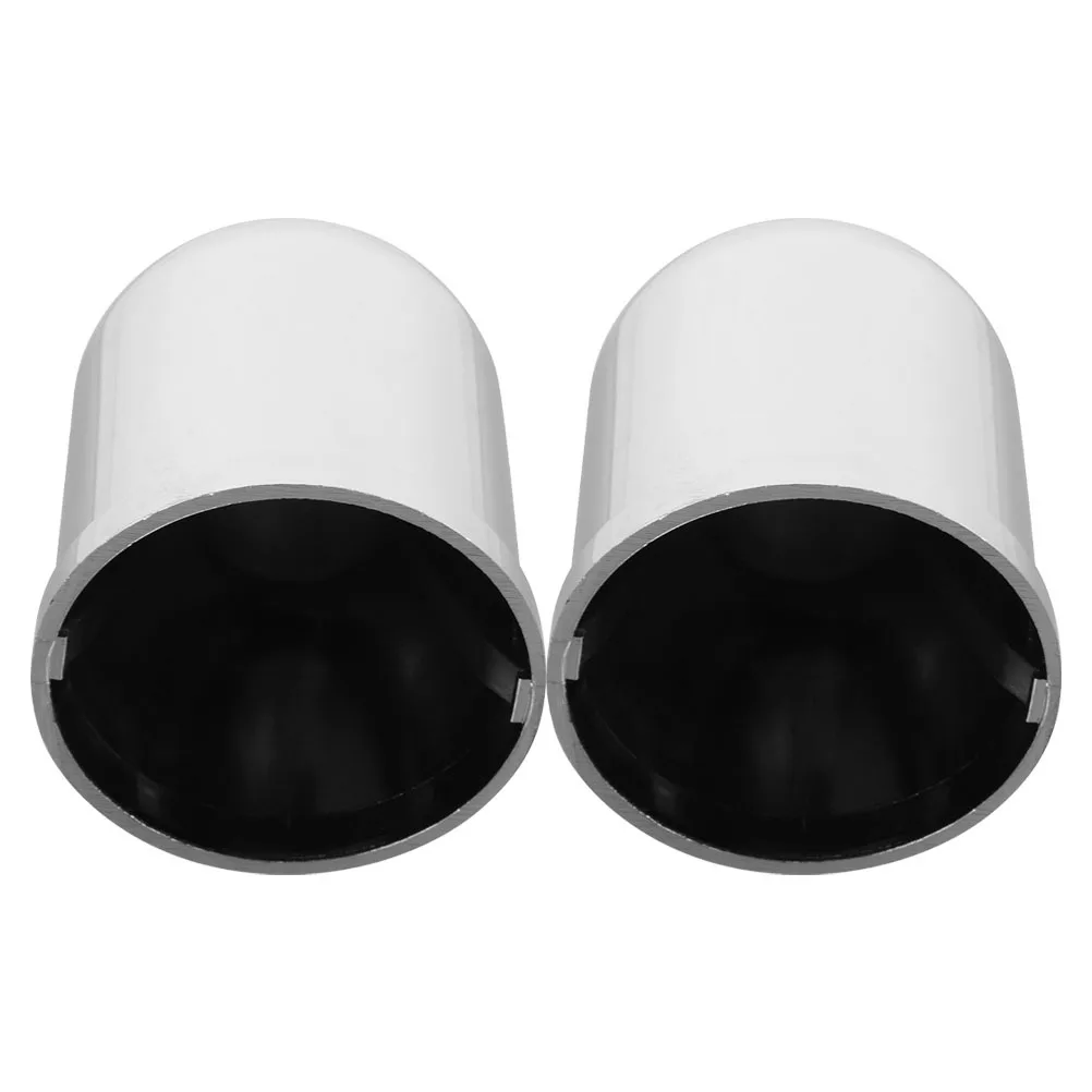 

2Pcs Trailer Hitch Ball Cover Chrome Plastic Towball Protector Secure Clip Cap for Rv Suv Truck Towing Trailer Hitch Cover Cap