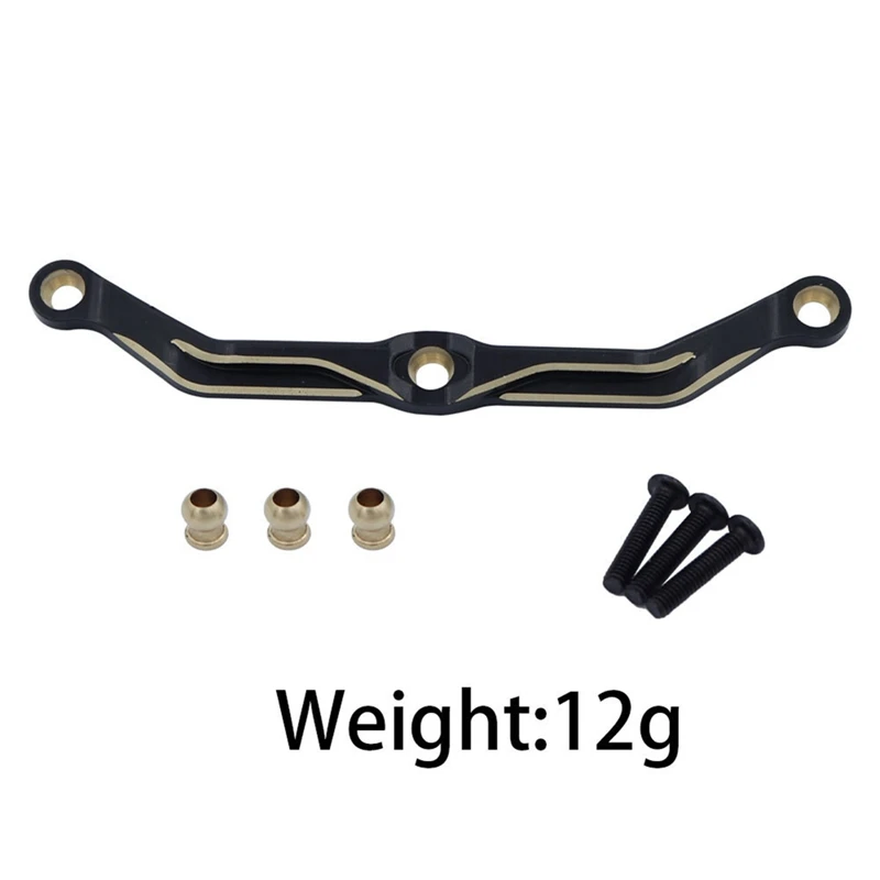 7Pcs Brass Weight Steering Rod Steering Block Diff Cover C-Hub Spare Parts For Traxxas TRX4M 1/18 RC Crawler Car Upgrade Parts