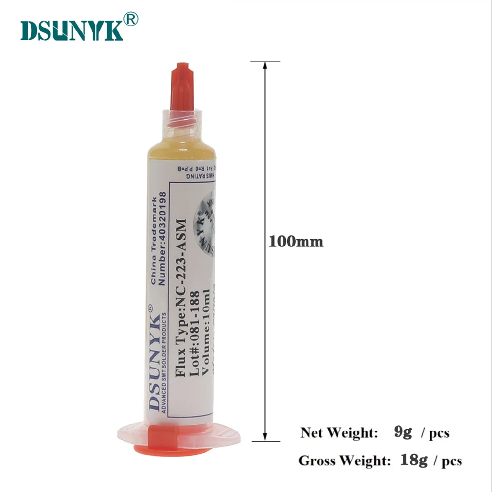 Alta Qualidade Rma 223 Fluxo Pasta De Solda Fluxo Não Limpo 10cc Stencil Universal Reballing Solda SMT Solda Pasta Solda Solda Solda Solda