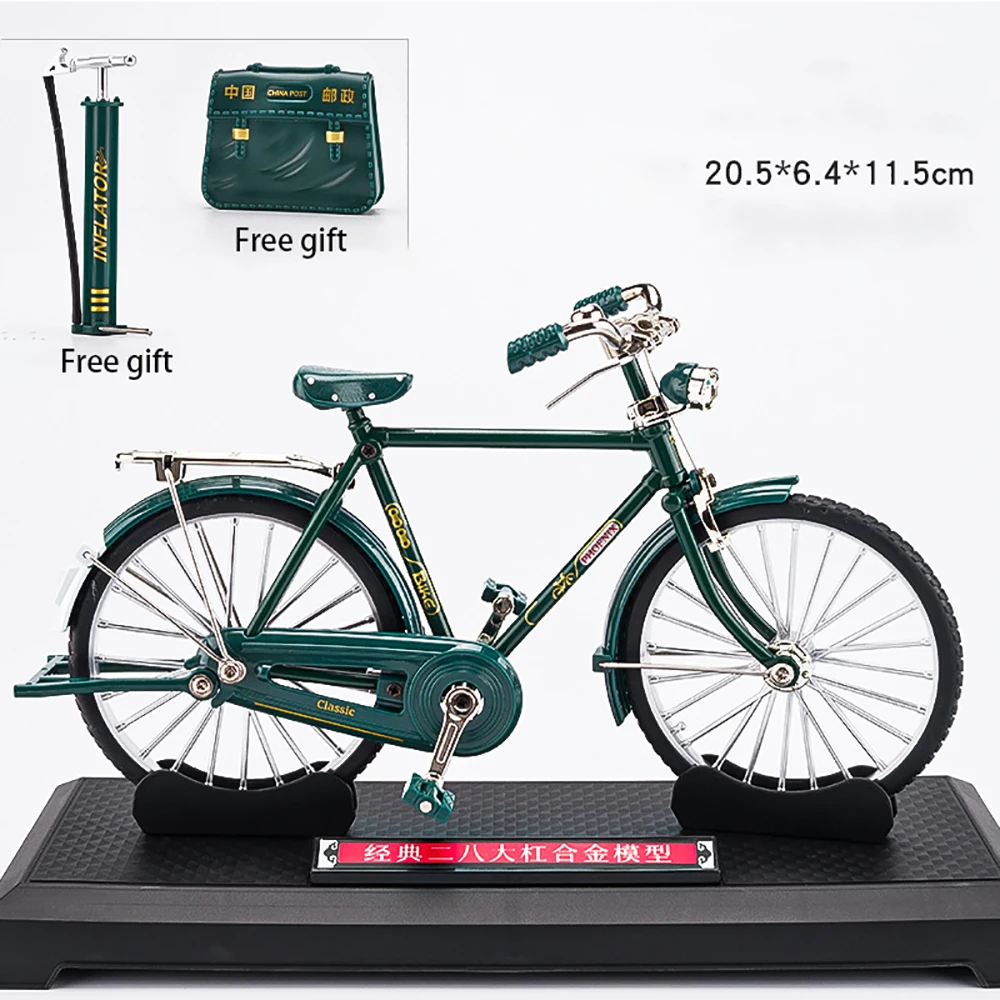 1:10 Bike Classic Bicycle Alloy Toy DIY Assembling Puzzle Gift for Children Model Collection Hobby