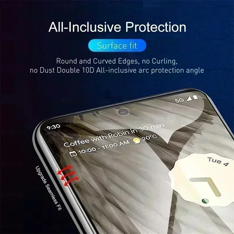 5PCS High Quality Protective Hydrogel Film For Google Pixel 7 Pro 7A 6A 6 Pro 5 5A 4 4A 4XL Screen Protectors Not Glass