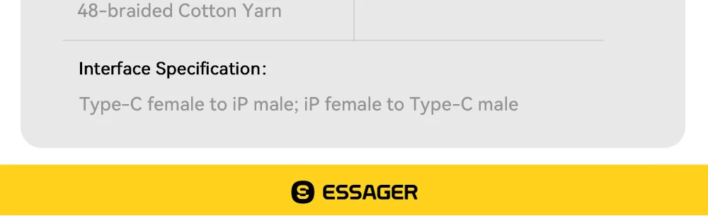 Essager Typ-C-Audio-Adapterkabel, Typ-C-Buchse auf IP-Stecker, Adapter, OTG-Kopfhörerkonverter für iPhone, Xiaomi, iPad, MacBook Pro – Detail 10