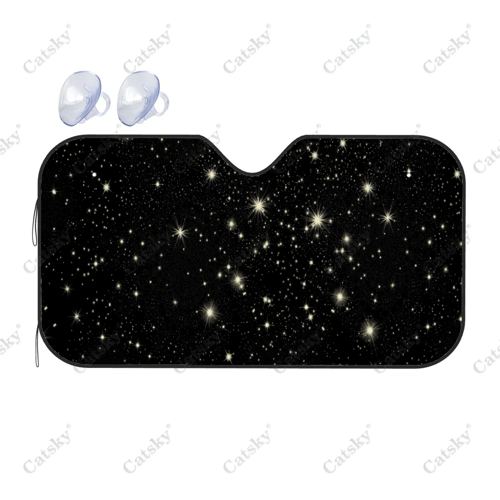 Sky Shining Stars Car Accessories Front Windshield Sunshade Foldable Sunvisor Protect Universal Summer Visor Shield for SUV