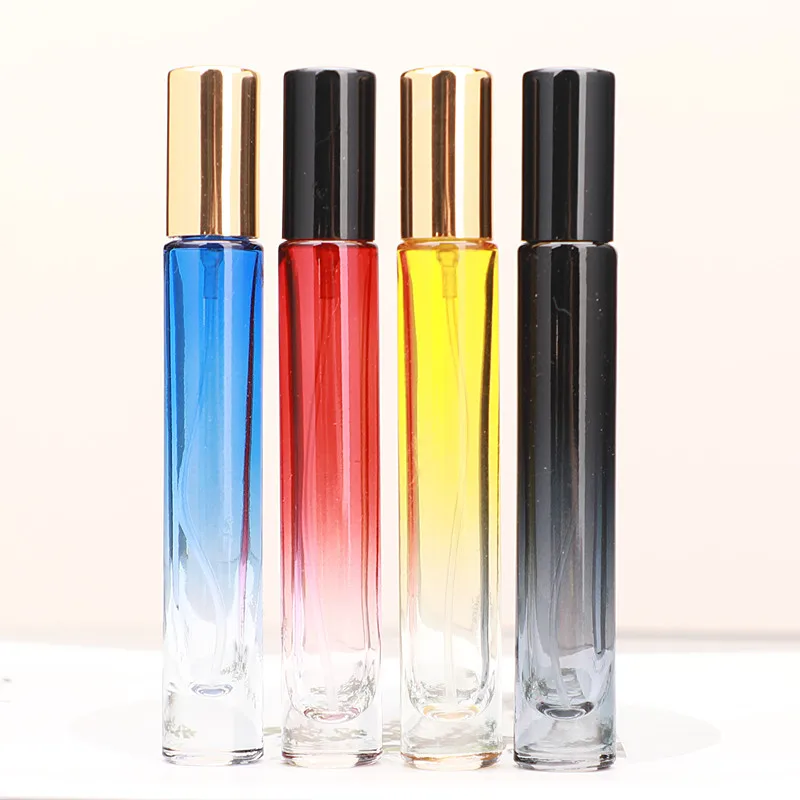 10ml Perfume Glass Bottles Refillable Perfume Sub-Bottling Spray Atomizer Sample Vials Portable Mini Liquid Container for Travel