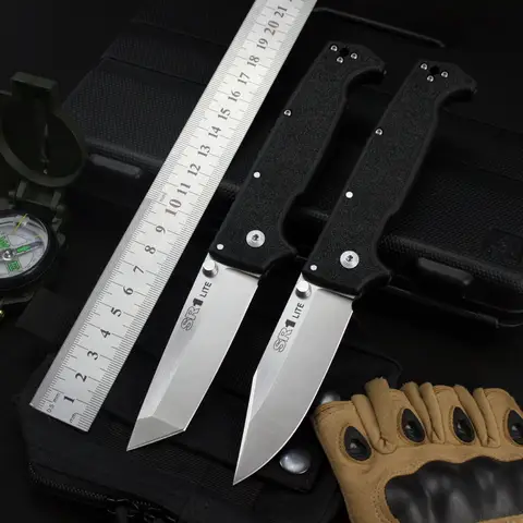 SR1 LITE Outdoors Camping Knife Folding Knives, Nylon Fiber Handle Tactical Survival Hunting Portable Big Knife Multitools