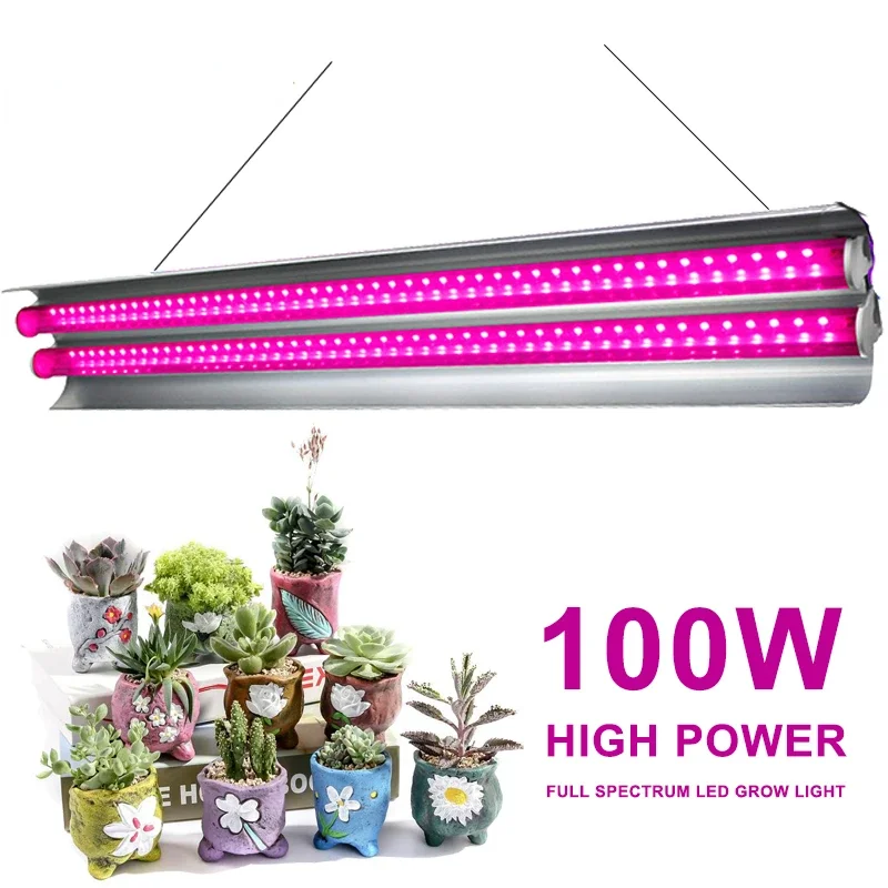 

Full Spectrum 100W LED Grow Light Indoor Strip Growth Lamp For Plants Growing Tent Fitolampy Phyto Lamp Flower Growth Light Bulb