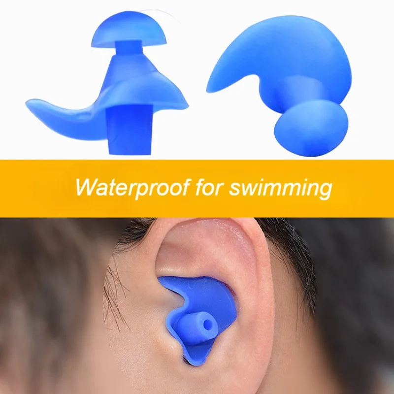 Bouchons d'oreille en silicone pour la natation et le sommeil, bouchon d'oreille confortable, protection contre le bruit de l'auricule, réduction du bruit, 1 paire