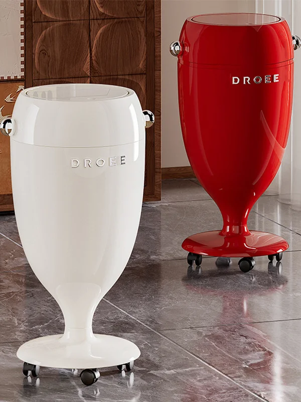 

Large Capaci Tra Can with Wheels And Flip Cover for Living Room Bedroom Home Use High Quali Plastic Garbage Bin