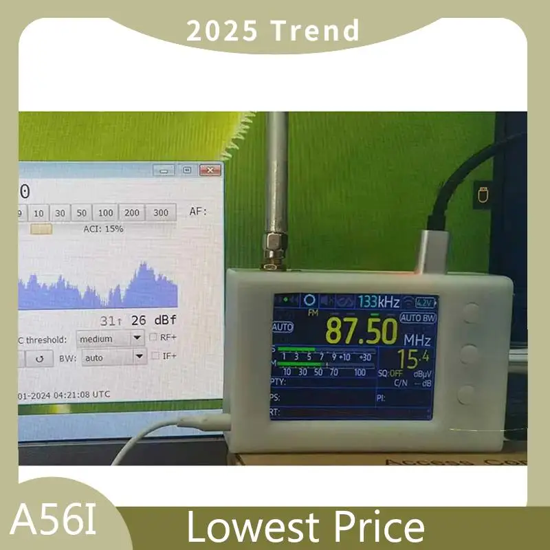 

A56I Top 64-108MHZ Portable TEF6686 Full Band Radio Receiver RDS Receiver AM FM SW MW LW With Antenna 2.8 Inch Screen PE5PVB Dur
