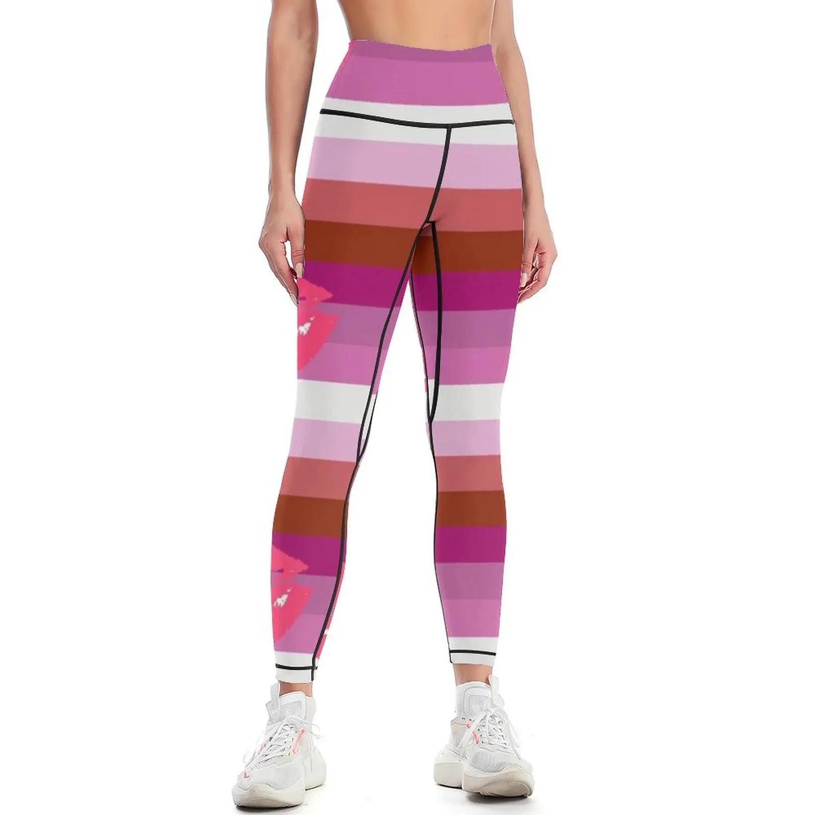 Lipstick Lesbian Pride Flag Leggings Tight fitting woman Legging sport Womens Leggings