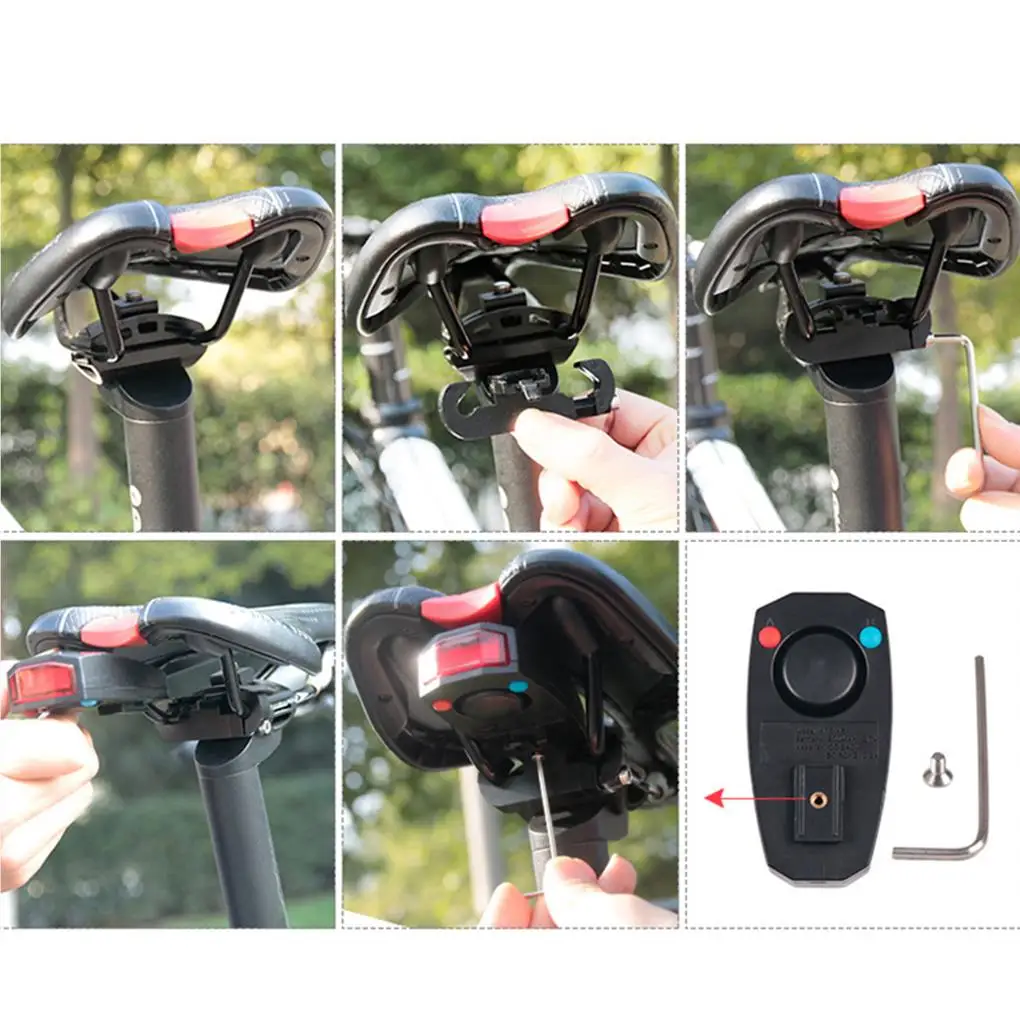 Wireless Electric Cycling Bell Controller Light Bicycle Alarm Light Cycling Taillight Horn Anti-Theft Remote Controller