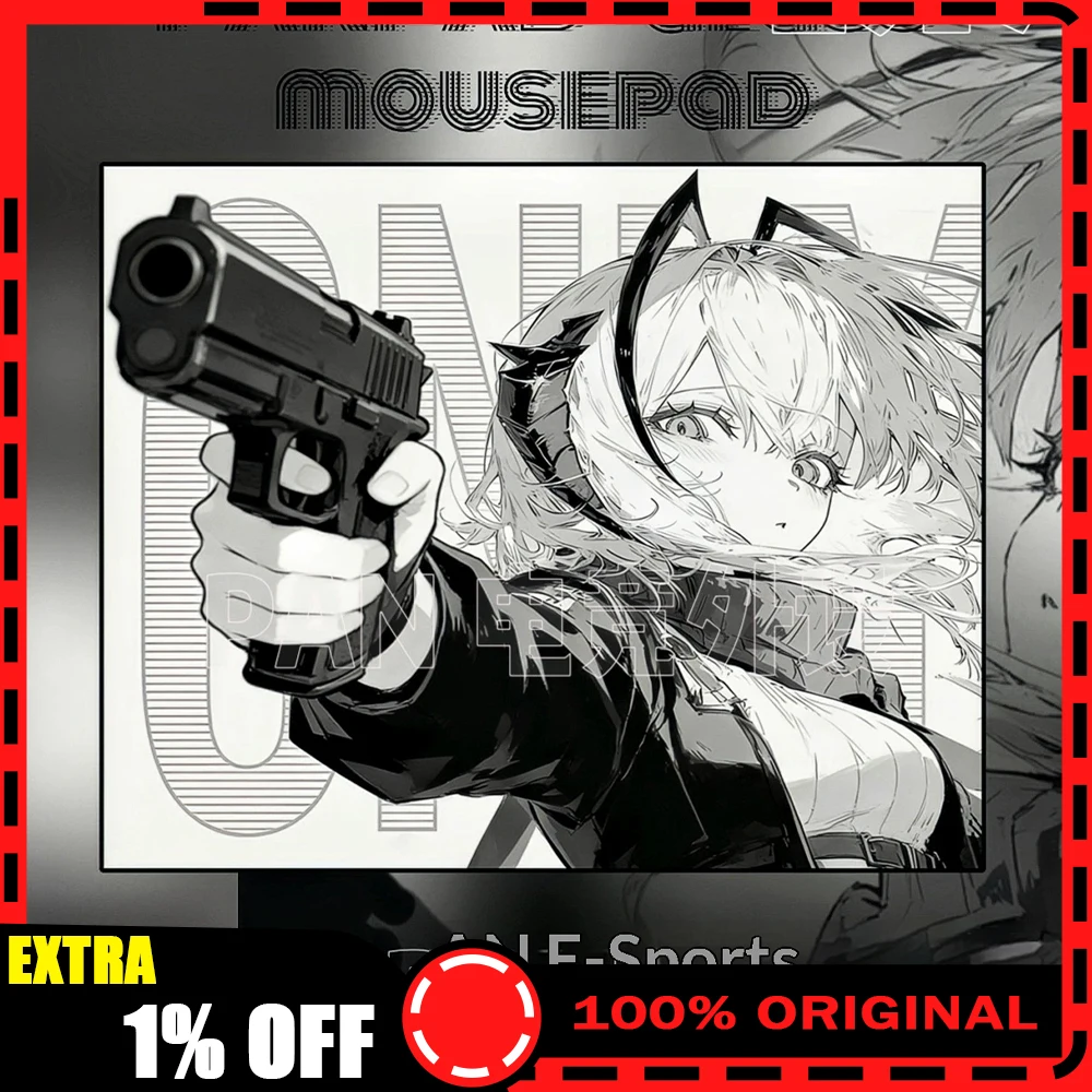 PAN Esports Erciyuan Animation Glass Gaming Mousepad  FPS Both Speed And Smoothness Mouse Pad For TTK APEX CSGO PC Accessories