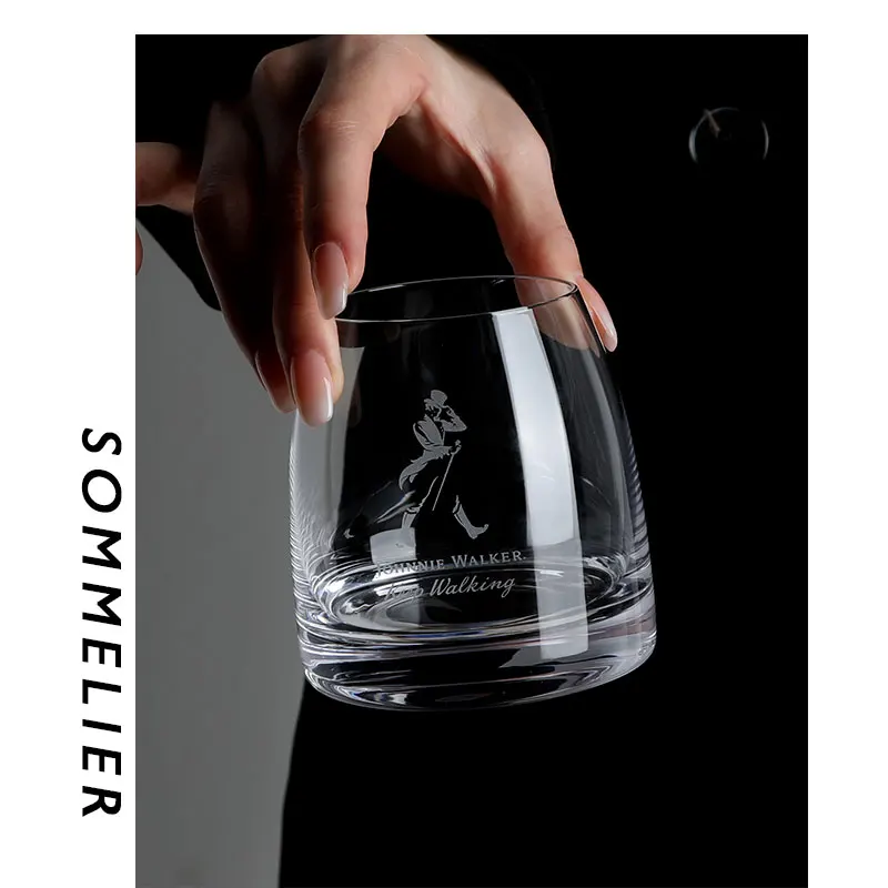 Chamvin Private Collection Johnnie Walker Glass Whiskey Glass Single Malt Crystal Wine Tumbler Vodka Cognac Brandy Snifter Cup