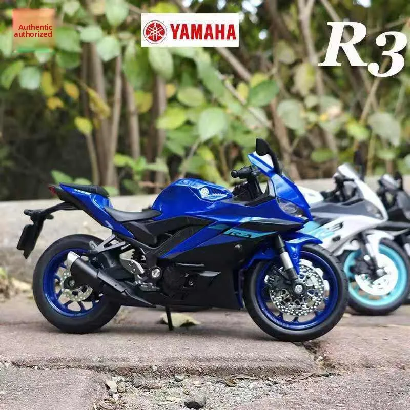 

Модель мотоцикла R3 в масштабе 1:12, имитация из сплава, со звуком и светом, коллекционные украшения, подарки на день рождения для детей