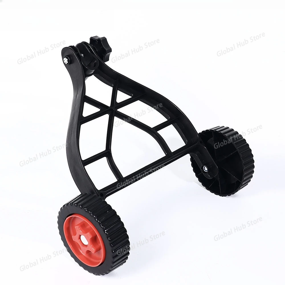 Adjustable String Trimmer Support Wheels Push Lawn Mower Stand Auxiliary Wheels Universal Lawn Mower Stand
