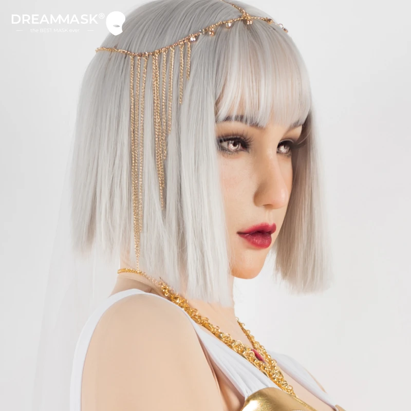 

(Q04G CHING04G)'Dreammask' DMS Crossdressing Женская/Девушка Половина/Полновая Голова Косплей Кигуруми Мужская-Женская Маска Макияж Богини