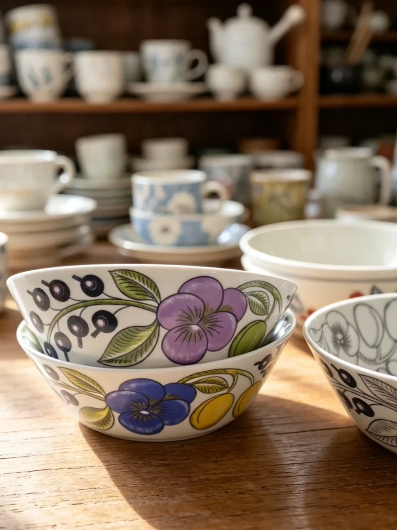 Nordic Style Ceramic Bowl Grape Fruit Salad Soup Bowl Microwave Safe High Temperature Resistant Glazed above Color Rice Bowl