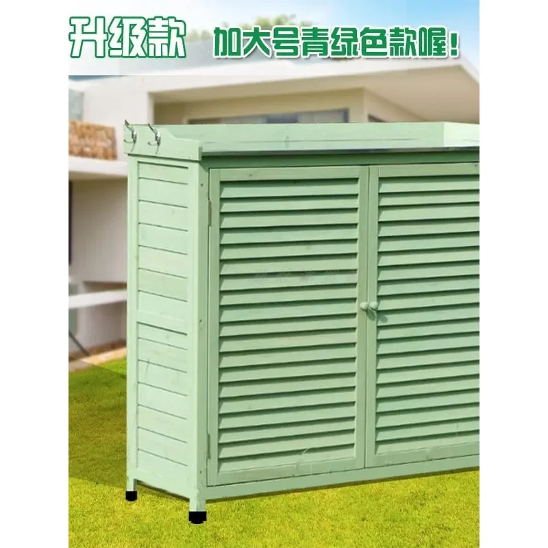 Outdoor Storage Cabinet Door Shoe Rack Balcony Organizer Sunscreen Toolbox Garden Courtyard Sundries Storage Unit