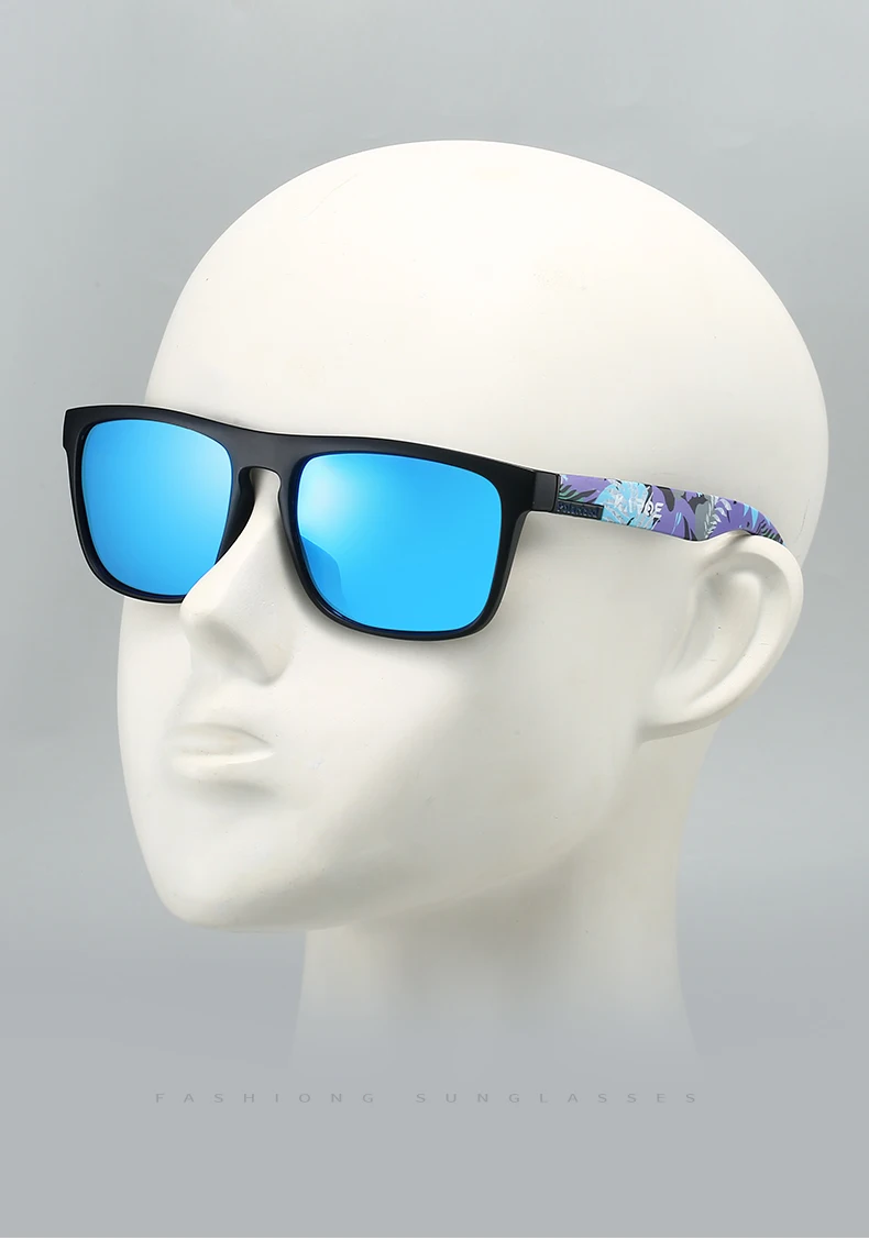 KAROS Polarisierte Sonnenbrille für Herren/Damen, Camo-Rahmen, UV400-Schutz zum Fahren, Angeln, Radfahren – Detail 3