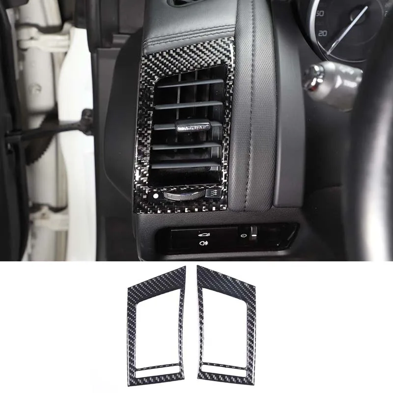 

Carbon Fiber Car Accessories Dashboard Side Air Condition Outlet Frame Trim Decorative Kit Cover For Jaguar F Type 2013-2022