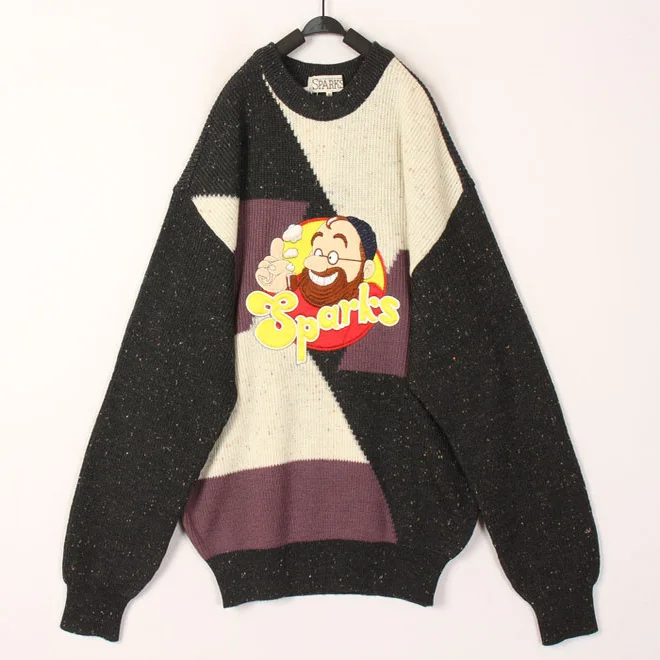 

Vintage Harajuku Sle Cartoon Embroidery 3D Pattern Cute Sweater Soft Girl Loose Fit round Ne Long Sve Woolen Autumn Wi...