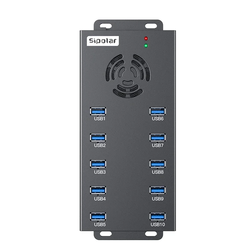 EU certificate Stock aluminum 10 port usb 3.0 hub Original A423 sipolar a-423