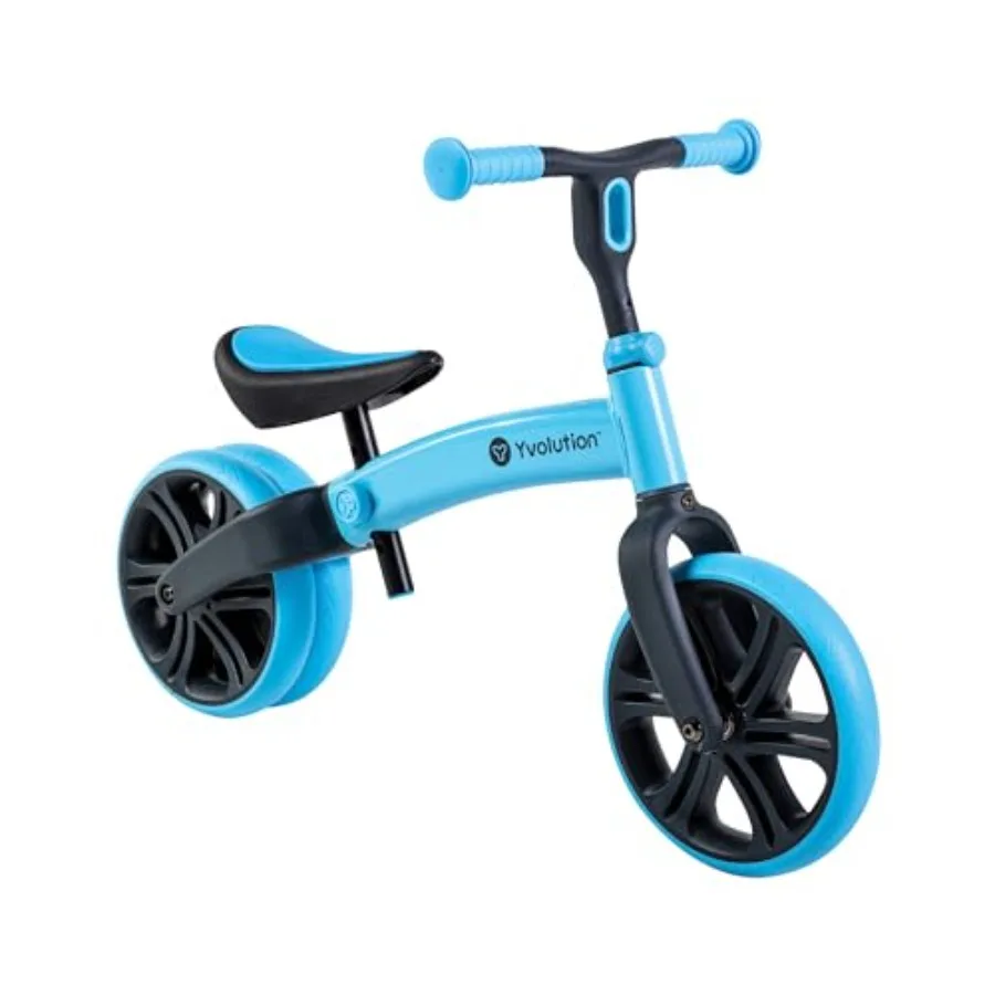 

Junior 9 Balance Bike 2-in-1 no-pedal training bicycle for toddlers aged 18m3y, dual rear wheels, adjustable seat handle