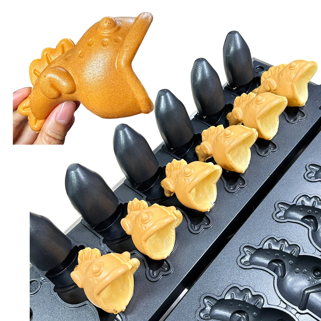 

Stand Out Commercial Electric Fish Shape Taiyaki Ice Cream Waffle Maker With Professional Technical Support