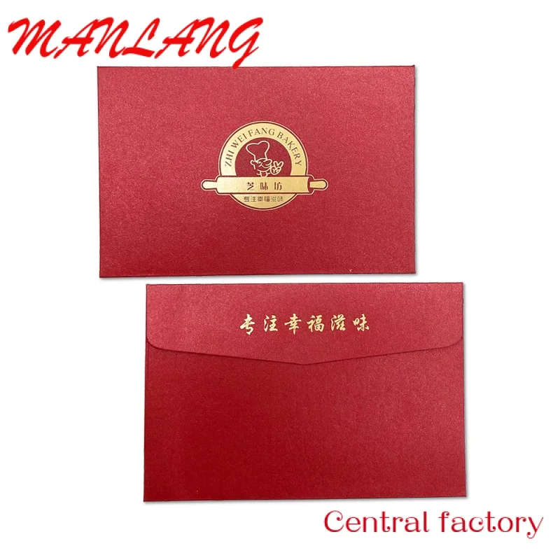 

Custom gold foil small envelopes customized wedding gift invitation printing black cardboard gilded foil LOGO wax seal envelope