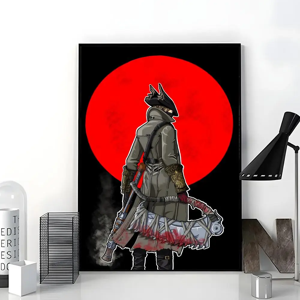 B-BloodborneS Game Poster HD Paper Print Home Living Room Bedroom Entrance Bar Cafe Art Painting Decoration