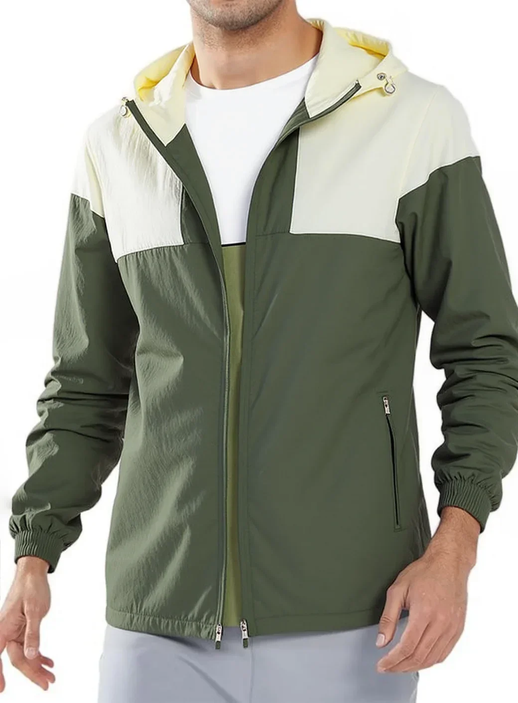 

​ Солнцезащитная куртка UPF50 + 202, легкая УФ-толстовка для мужчин и женщин, быстросохнущая уличная ветровка, пальто для бега для рыбалки