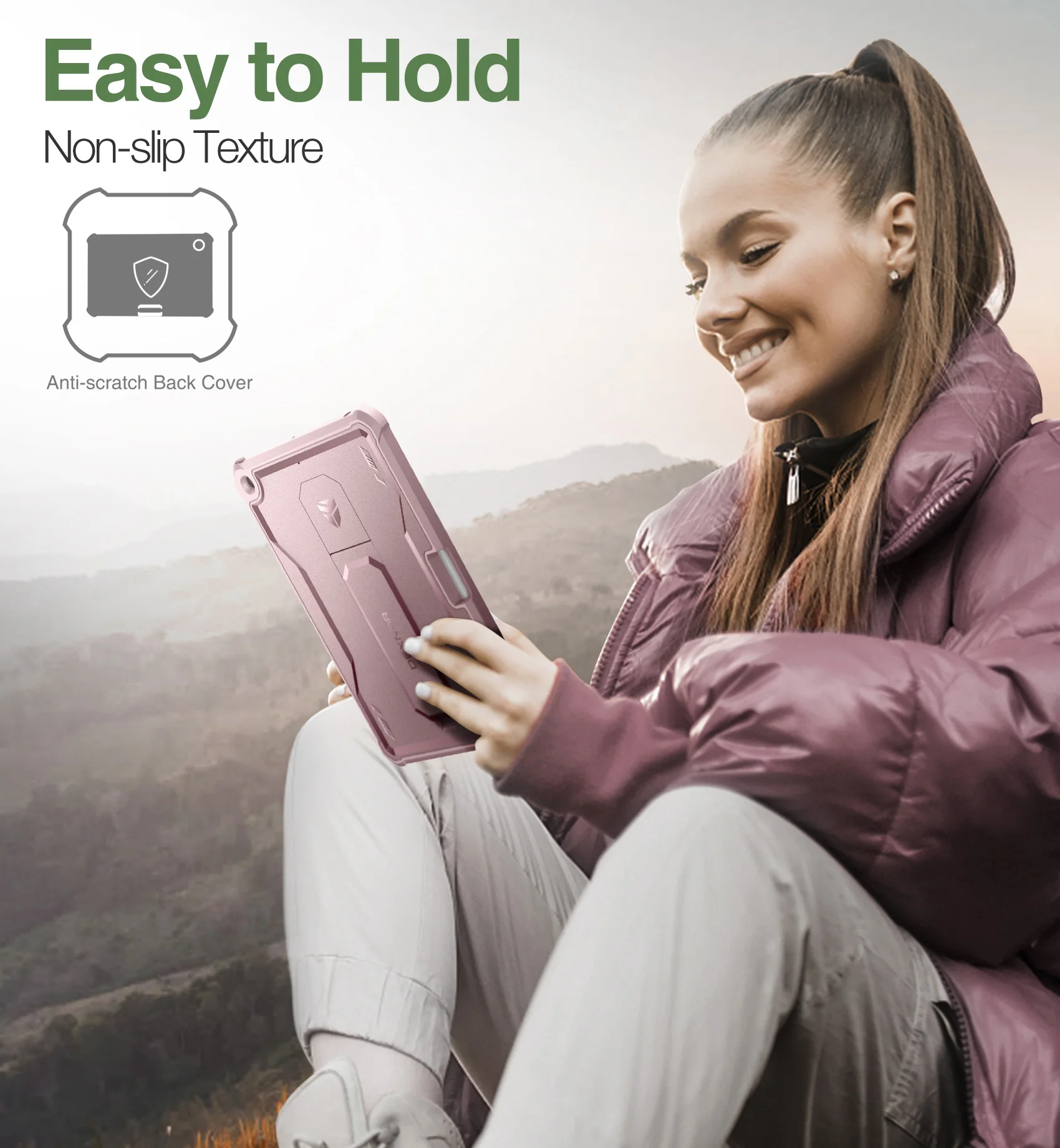 For iPad 9th /8th /7th Generation Case 10.2 Inch Case Kickstand with Pen Holder Heavy Duty Shockproof Full Body Protective Cover