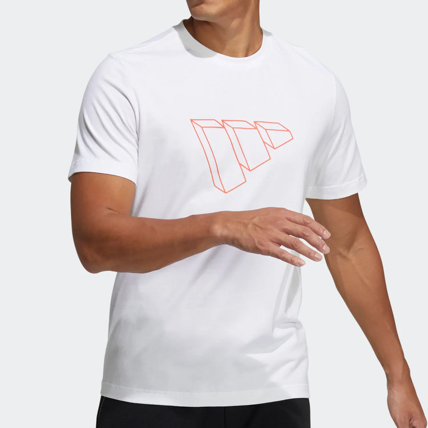 

Официальная летняя новая мужская спортивная футболка Adidas с коротким рукавом GP0981