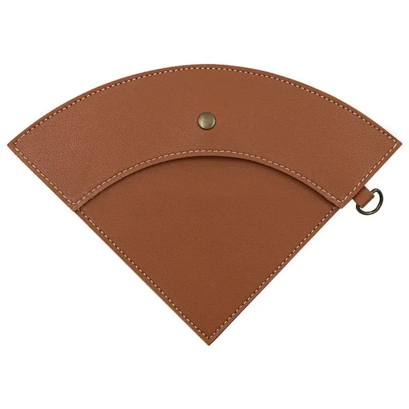 A33Z-PU Leather Coffee Filter Paper Storage Bag For Coffee Dripper Waterproof Coffee Filters Holder Pouch Camping Supplies