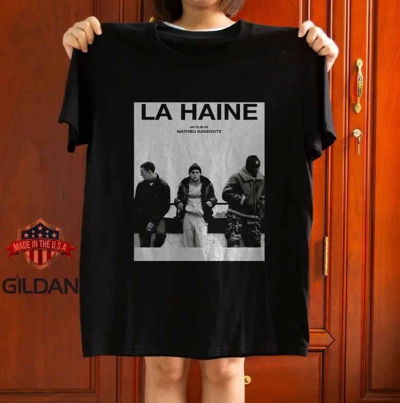 La Haine Poster Film Movie Classic Unisex T-Shirt Size S-5XL