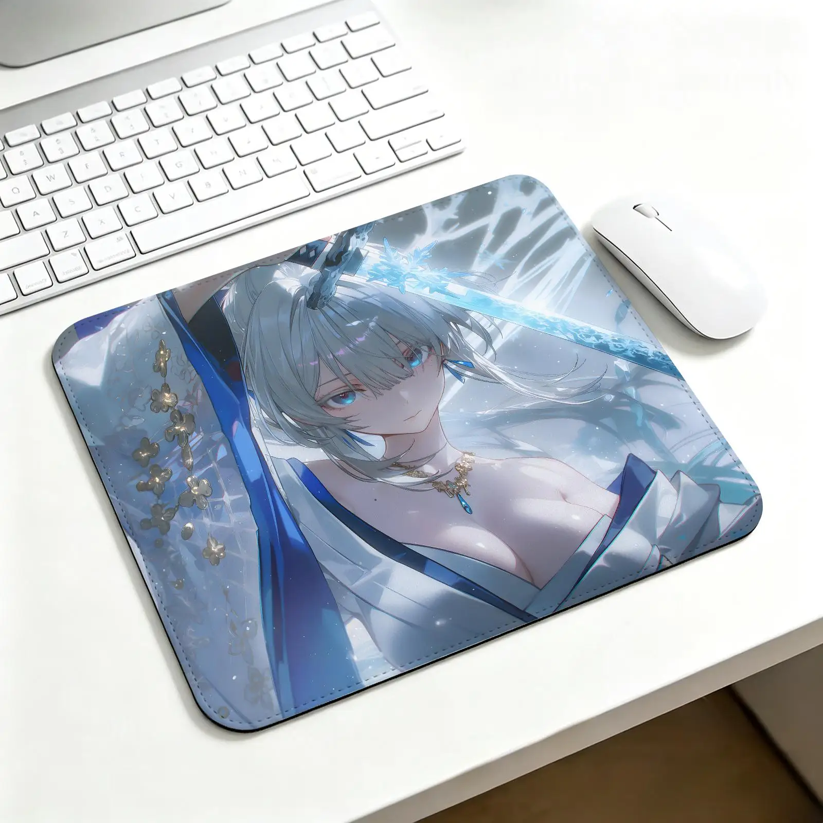 Mouse Pad Regular gaming mouse pad Wuthering Waves HIYUKI Office mouse pad Laptop desk mat Stitched edge S/M/L size mouse pad