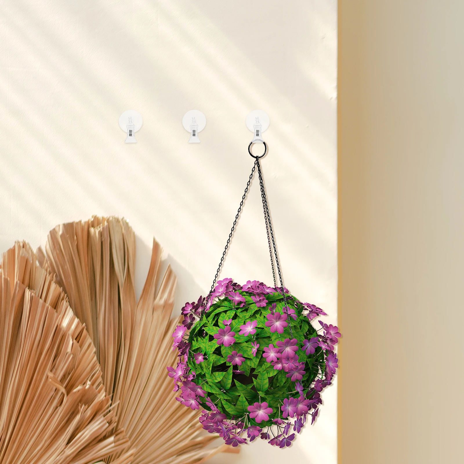 

6 Pcs Suction Cup Hooks Transparent Plastic Window Multi Purpose Clear Aquarium Hooks for Hanging Clamps 44mm