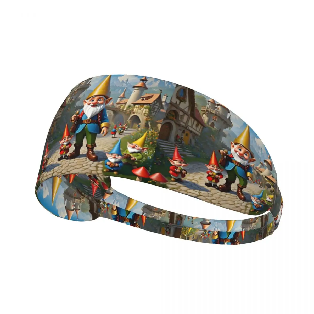 

Custom Gnomeo Anime Film Sports Headbands for Football Non Slip Elastic Romantic Comedy Cartoon Moisture Wicking Sweatband