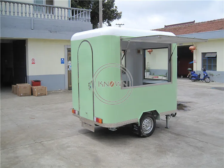 2023 Hot Sale Food Cart New Design Food Trailer Customized Touch Screen Kiosk Multifunctional  Food Car